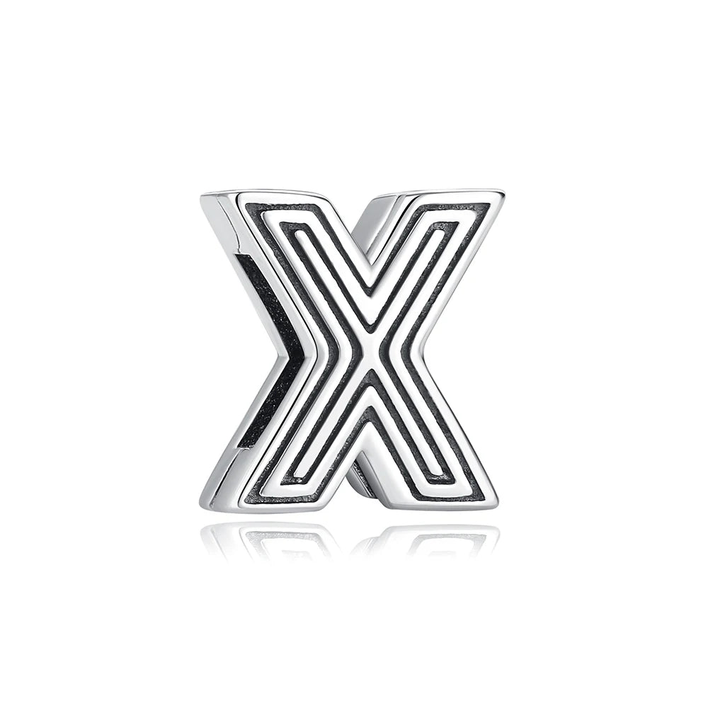 New 925 Sterling Silver A–Z Alphabet Heart Clip Charm | Love Letter Bead for Original Bracelet DIY Women’s Jewelry