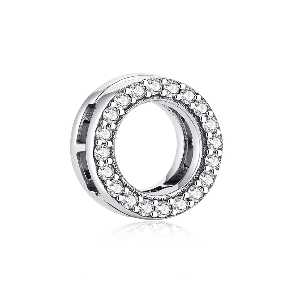 New 925 Sterling Silver A–Z Alphabet Heart Clip Charm | Love Letter Bead for Original Bracelet DIY Women’s Jewelry