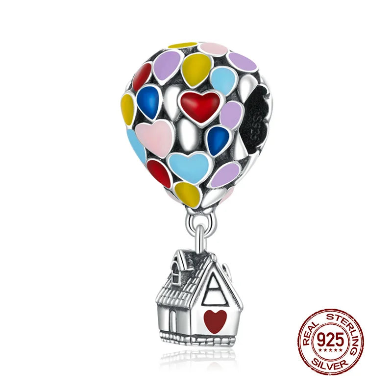 WOSTU 925 Sterling Silver Mixed Charms | Pet, Camera, Bee, Coffee & Ladybug Beads – Fit Original Pandora DIY Bracelet Jewelry