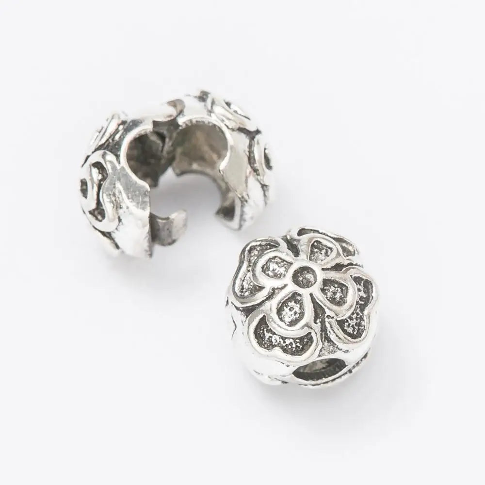 Silver Plated Positioning Plug Charms Beads | 5Pcs European DIY Beads Fit Pandora Bracelets & Bangles – Fashion Jewelry
