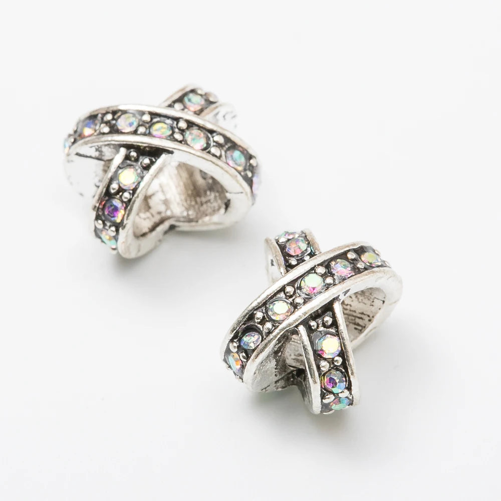 5Pcs Silver Plated Charms Beads | European DIY Beads Fit Pandora Bracelets & Bangles – Fashion Jewelry JS1022