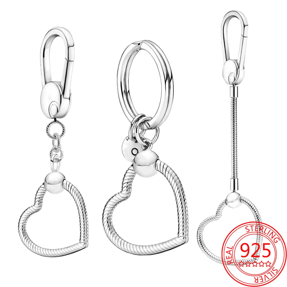 Luxury 925 Sterling Silver Sweet Home Bag Charm – Fits Pandora Key Ring, Necklace & Keychain DIY Jewelry Gift