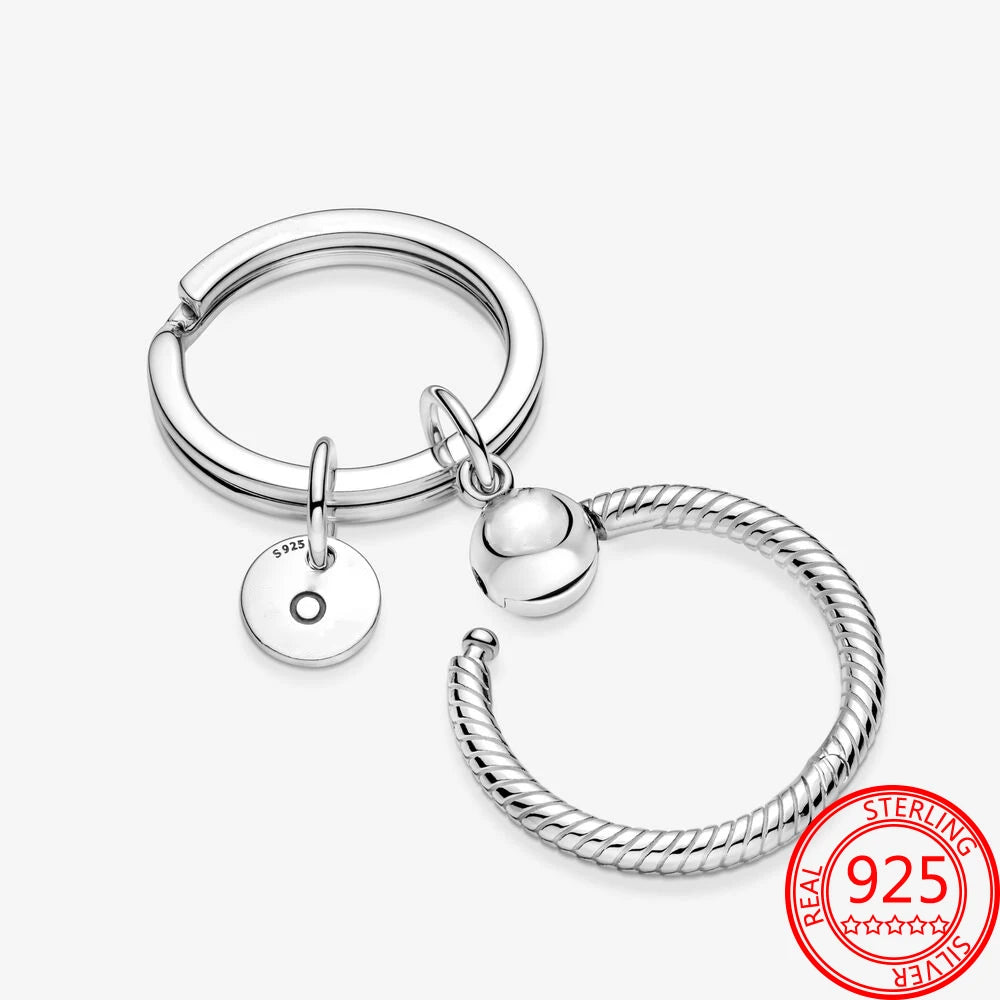 Luxury 925 Sterling Silver Sweet Home Bag Charm – Fits Pandora Key Ring, Necklace & Keychain DIY Jewelry Gift
