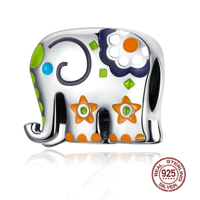 WOSTU 925 Sterling Silver Mixed Charms | Pet, Camera, Bee, Coffee & Ladybug Beads – Fit Original Pandora DIY Bracelet Jewelry