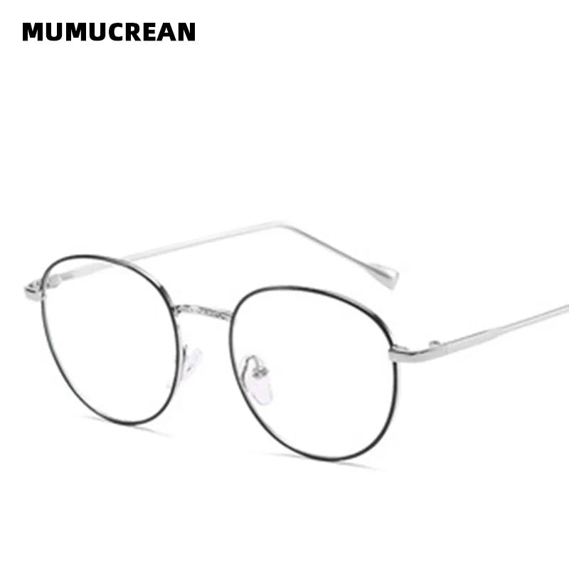 Unisex Metal Round Frame Blue Light Blocking Glasses – Stylish Anti-Blue Light Eyewear for Men & Women