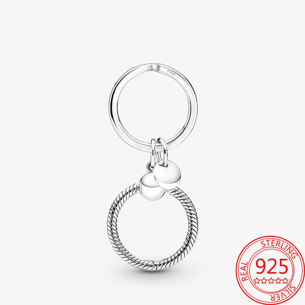 Luxury 925 Sterling Silver Sweet Home Bag Charm – Fits Pandora Key Ring, Necklace & Keychain DIY Jewelry Gift