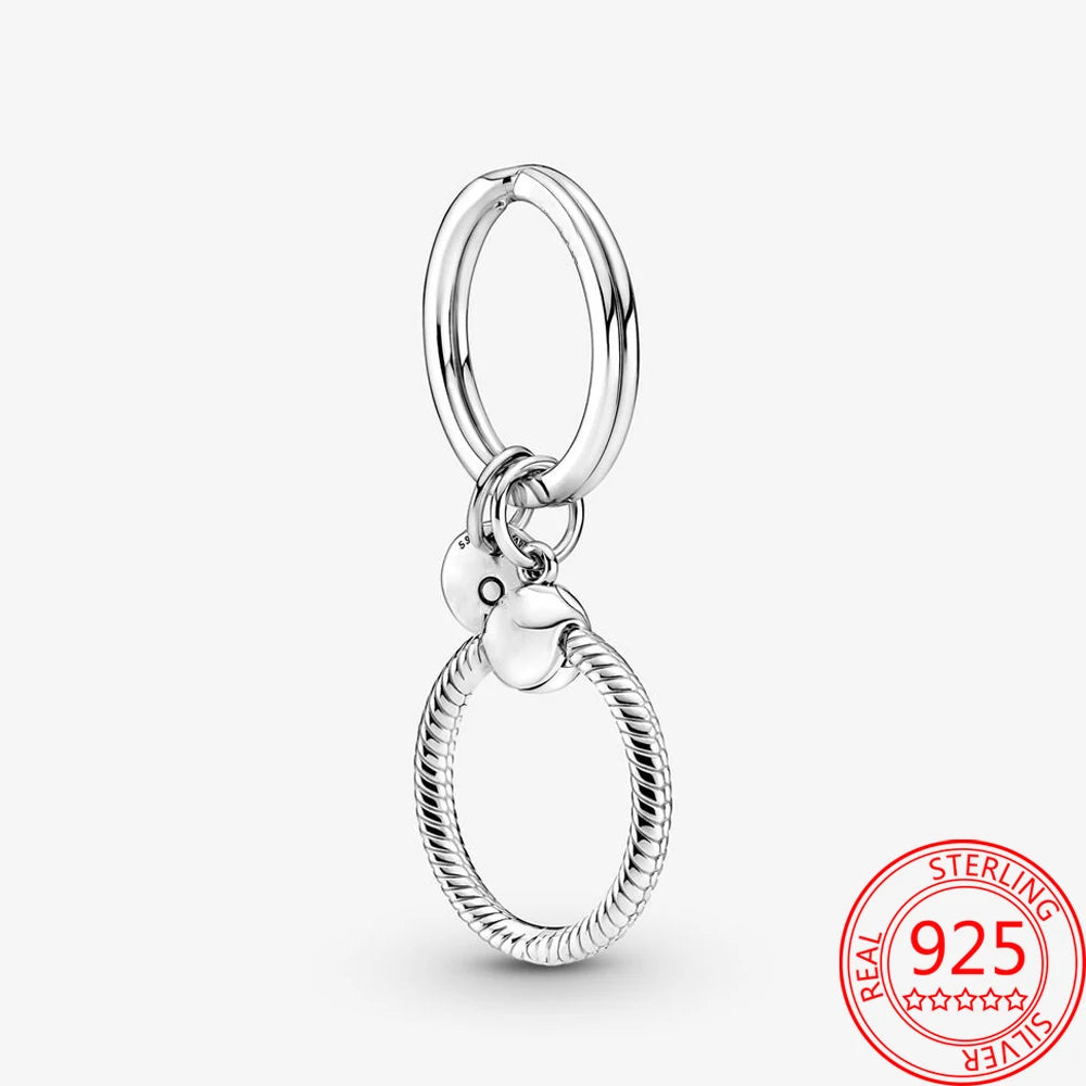 Luxury 925 Sterling Silver Sweet Home Bag Charm – Fits Pandora Key Ring, Necklace & Keychain DIY Jewelry Gift
