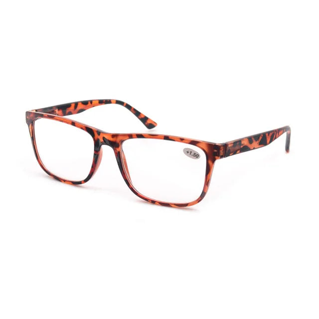 MODFANS Oversize Reading Glasses for Men – Rectangle Classic Frame Readers with Spring Hinge | Lightweight Eyewear MSR213