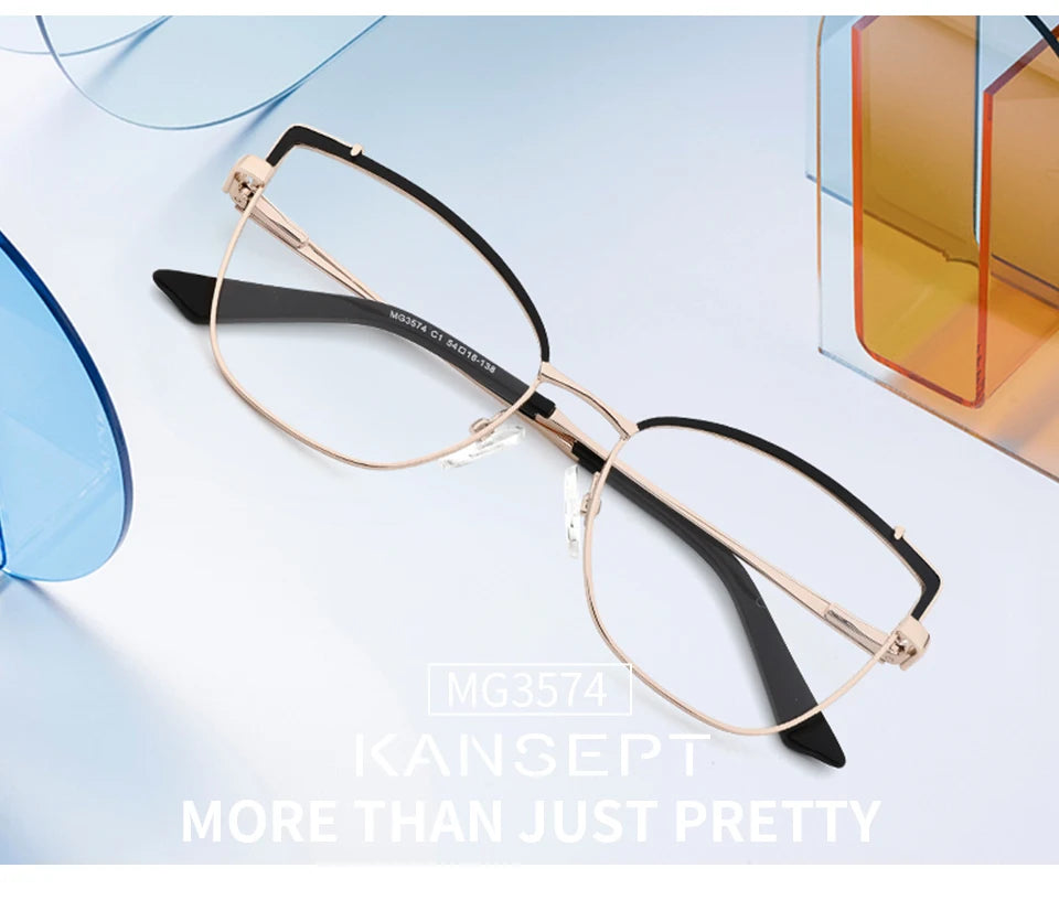 KANSEPT Cat Eye Optical Glasses – Vintage Women Prescription Eyewear MG3574