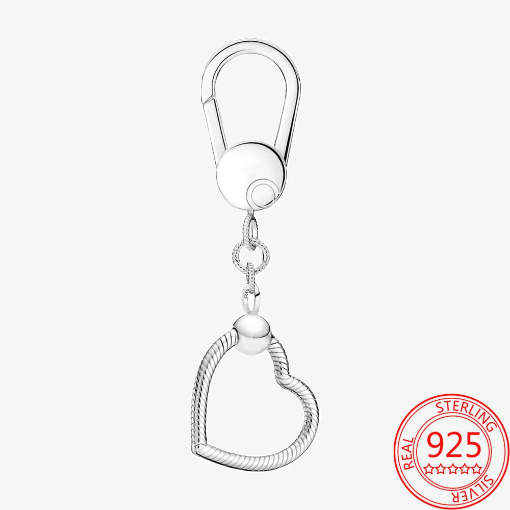 Luxury 925 Sterling Silver Sweet Home Bag Charm – Fits Pandora Key Ring, Necklace & Keychain DIY Jewelry Gift
