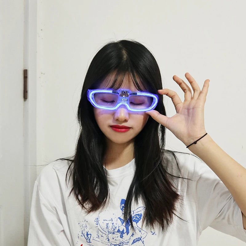 Flash Glasses – Party & Carnival Novelty Shutter Shades | Glow in the Dark Neon Flashing Glasses for Birthday & Mardi Gras
