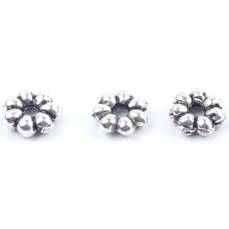 50pcs Gold Rhinestone Rondelle Spacer Beads | Metal Crystal Beads for DIY Jewelry, Bracelets & Charm Accessories