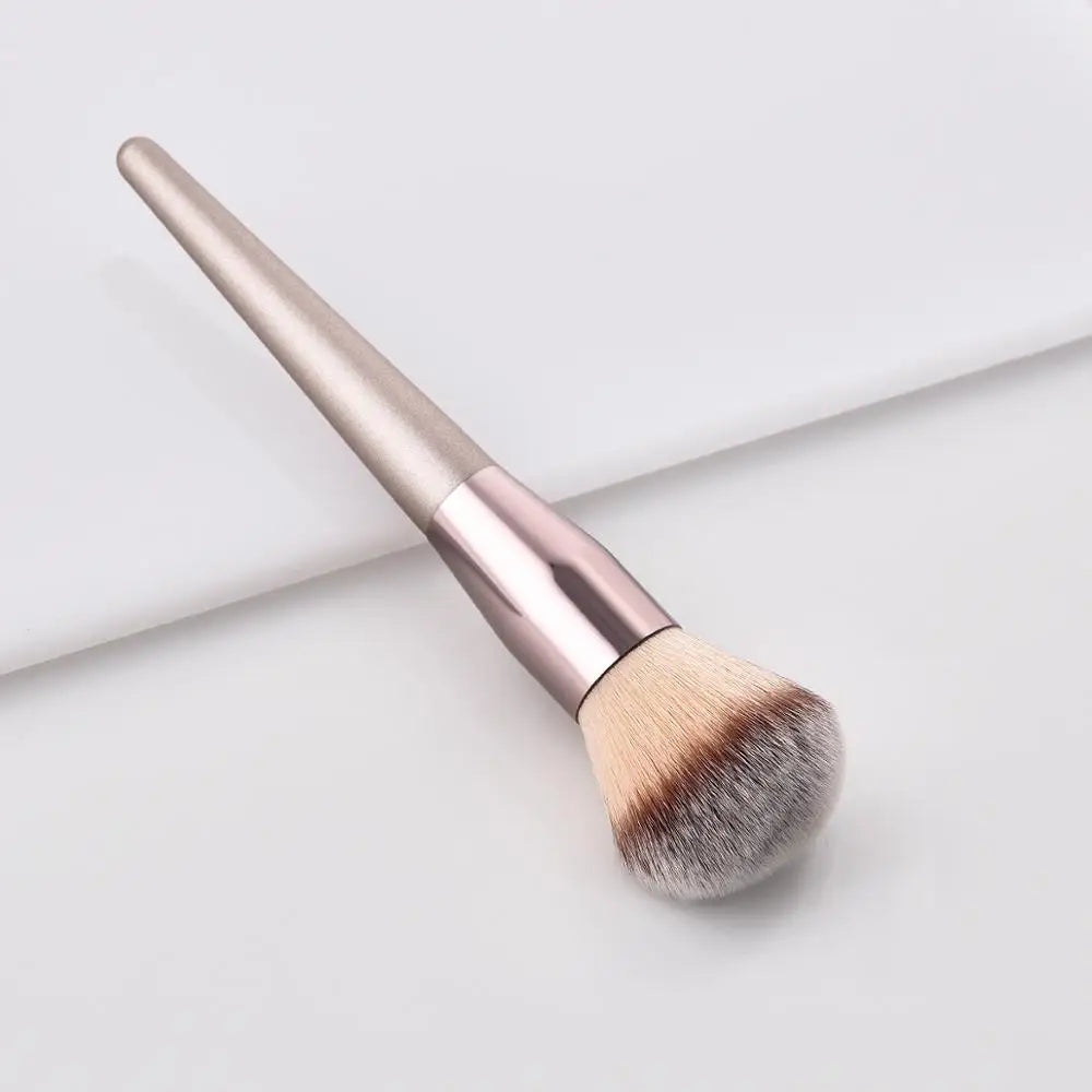 Luxury Champagne Makeup Brushes Set For Foundation PowdLuxury Champagne Makeup Brush Set – Foundation, Powder, Blush, Eyeshadow & Concealer Cosmetic Beauty Toolser Blush Eyeshadow Concealer Make Up Brush Cosmetics Beauty Tools