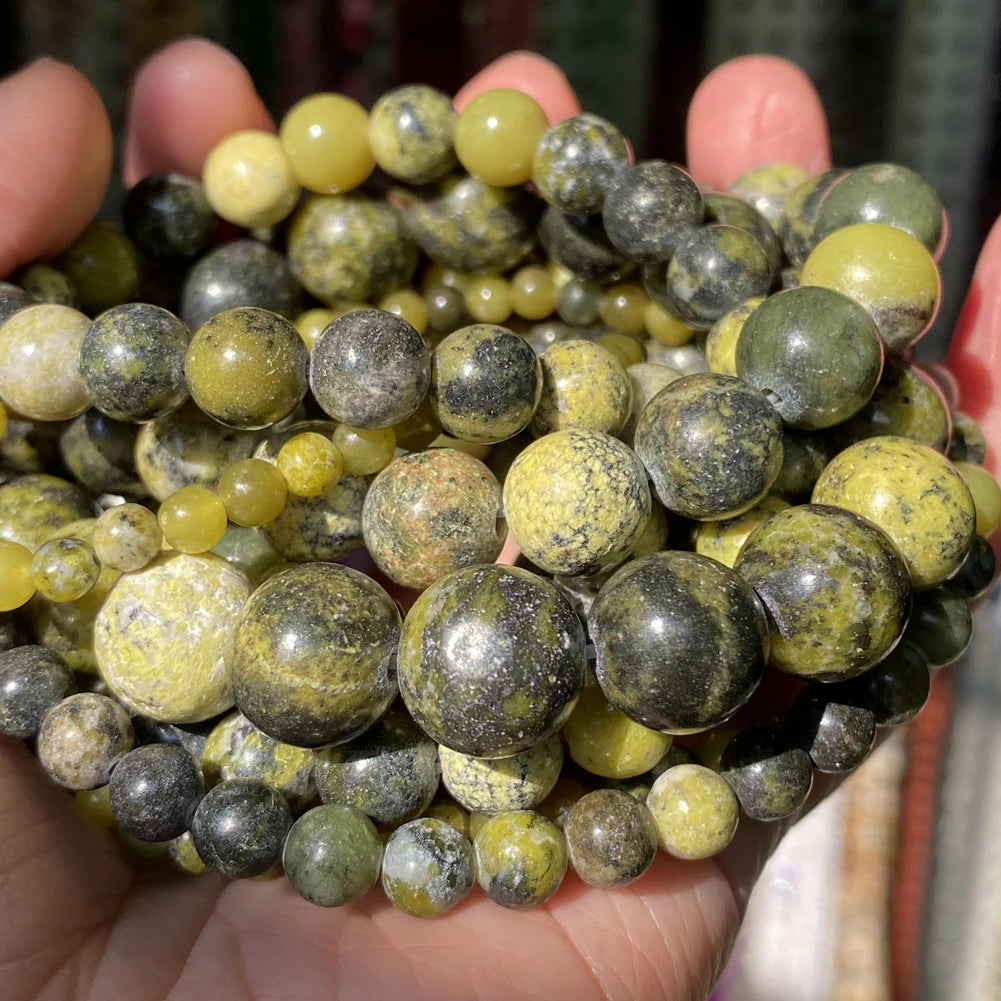 Natural Stone Beads 4 6 8 10mm Tiger Eye Lava Amazonite Turquoise Agate Jasper Beads for DIY Jewelry Making