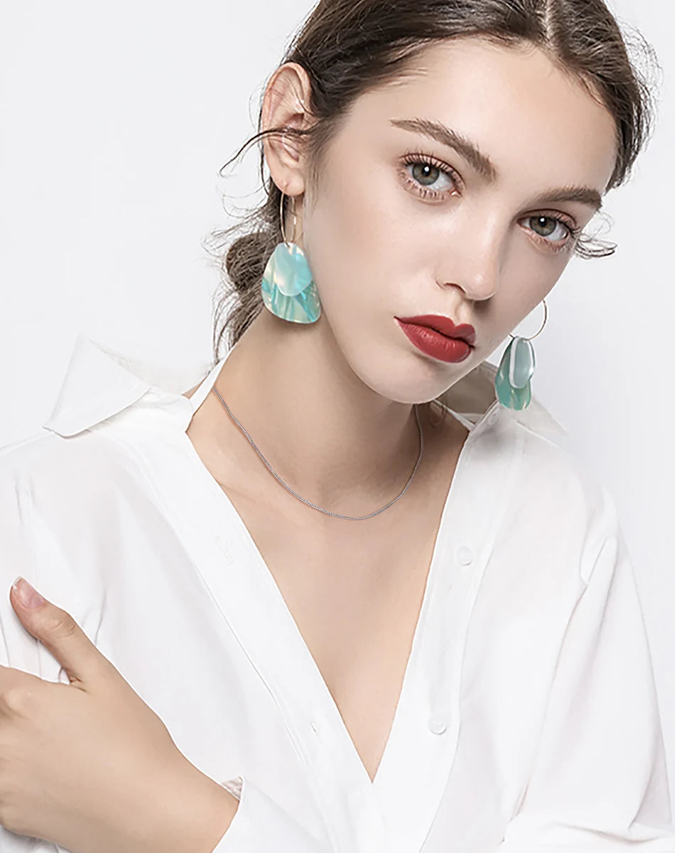 ORSA JEWELS Italian Handmade 1.2mm Chopin Chain Necklace – Solid 925 Sterling Silver Unisex Pendant Neck Chain Jewelry SC53