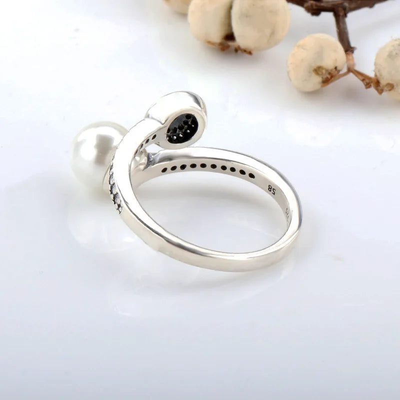 925 Sterling Silver Luminous Glow Adjustable Ring | Pandora Style Women’s Fine Jewelry Gift