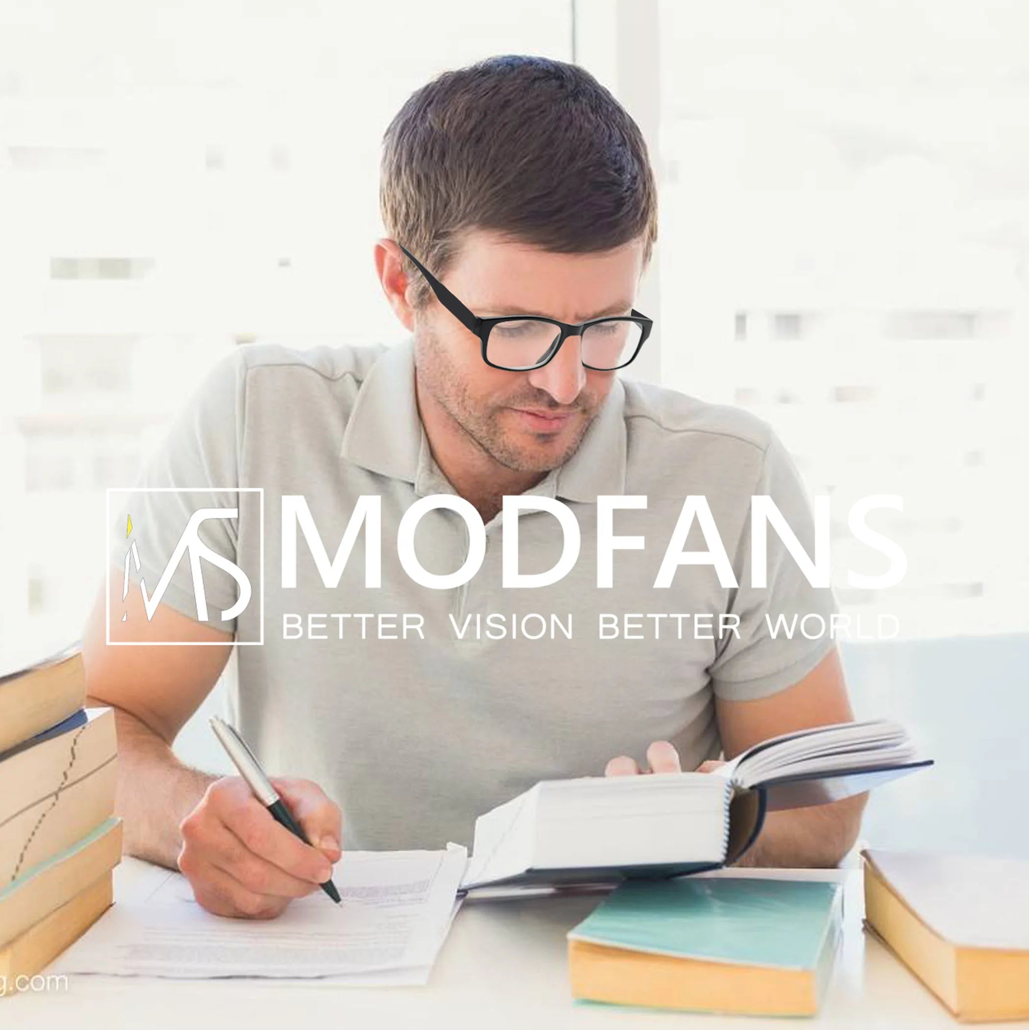 MODFANS 3 Pack Reading Glasses for Men – Vintage Square Frame Eyeglasses with Spring Hinges | High Quality & Great Value