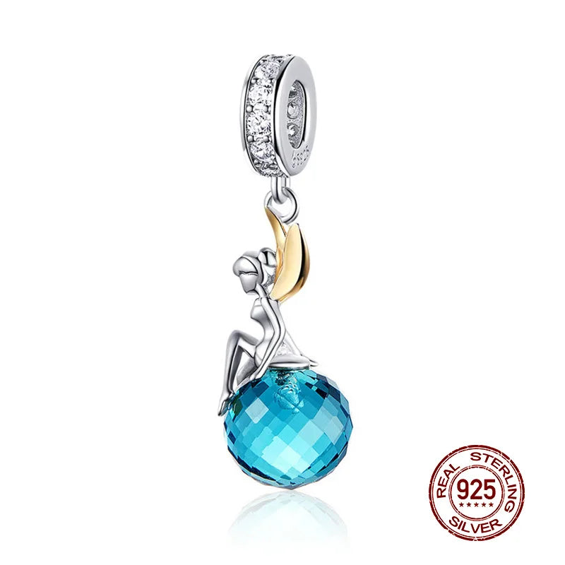 WOSTU 925 Sterling Silver Mixed Charms | Pet, Camera, Bee, Coffee & Ladybug Beads – Fit Original Pandora DIY Bracelet Jewelry