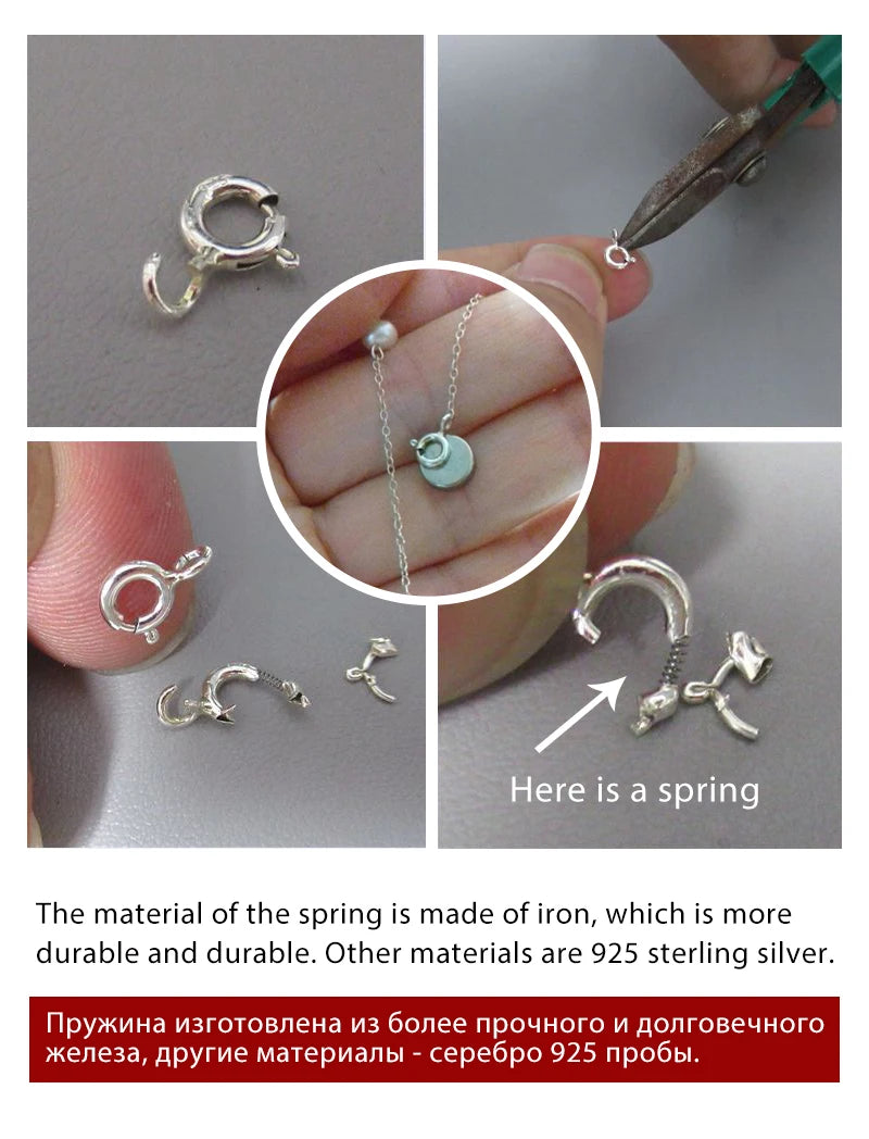 ASHIQI Natural Freshwater Pearl Necklace – 925 Sterling Silver Fashion Jewelry for Girls & Women