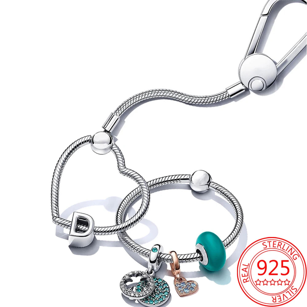 Luxury 925 Sterling Silver Sweet Home Bag Charm – Fits Pandora Key Ring, Necklace & Keychain DIY Jewelry Gift