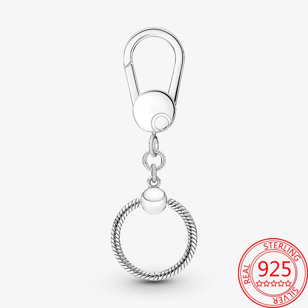 Luxury 925 Sterling Silver Sweet Home Bag Charm – Fits Pandora Key Ring, Necklace & Keychain DIY Jewelry Gift