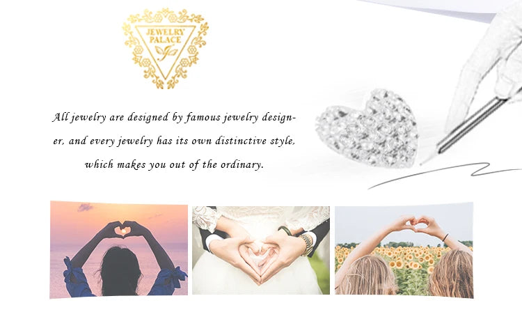 JewelryPalace 925 Sterling Silver Heart Love Ring | Natural Black Spinel Promise Ring for Women | Cute Gemstone Jewelry