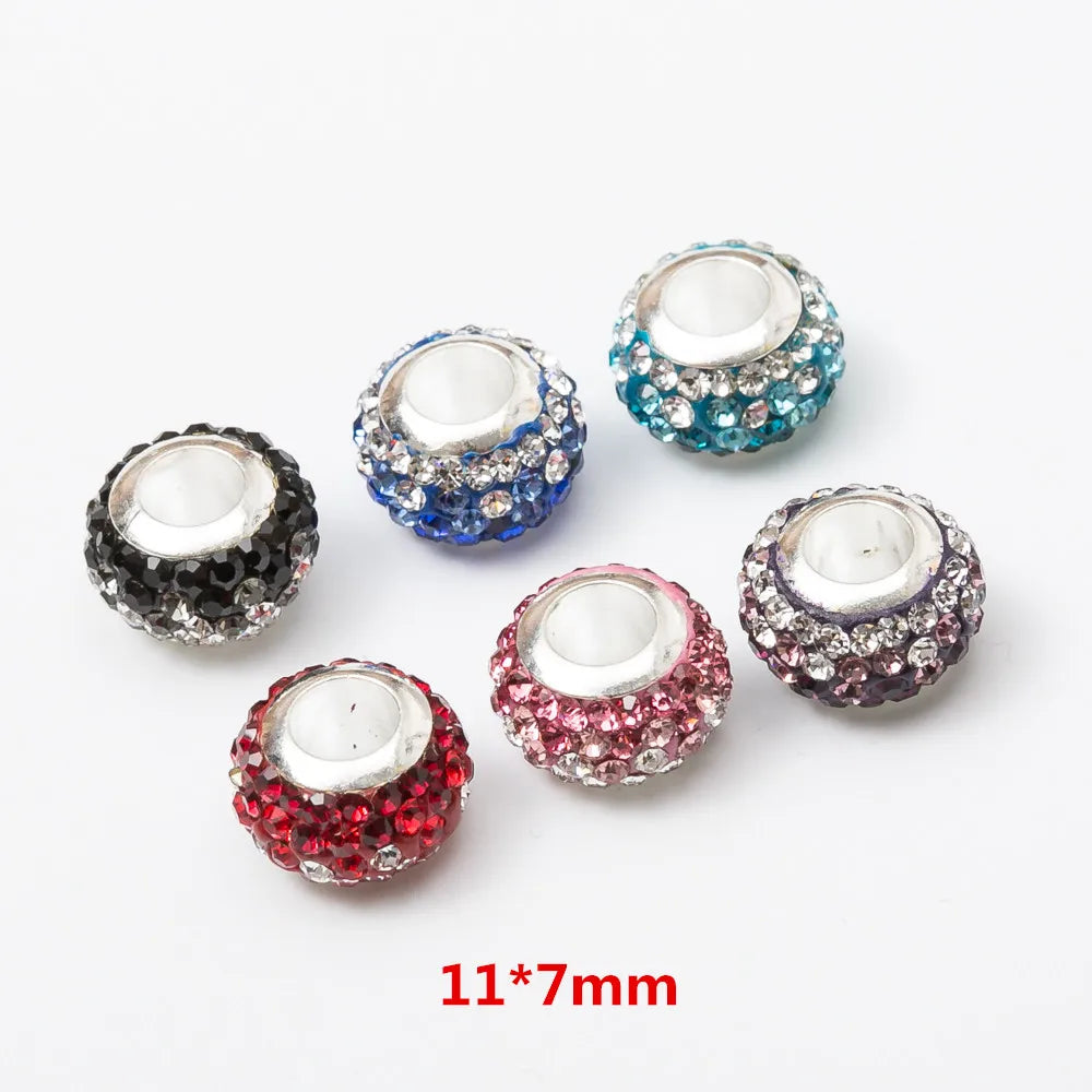 5Pcs Silver Plated Charms Beads Set Fit Pandora Bracelet European DIY Jewelry
