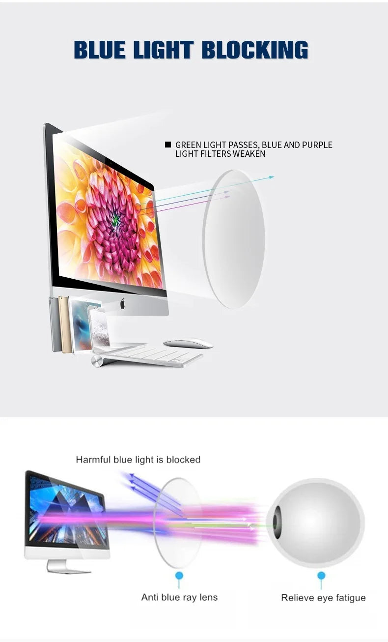 Titanium Alloy Rimless Glasses – Custom Prescription Eyewear for Men & Women | Anti Blue Ray & Photochromic Lenses