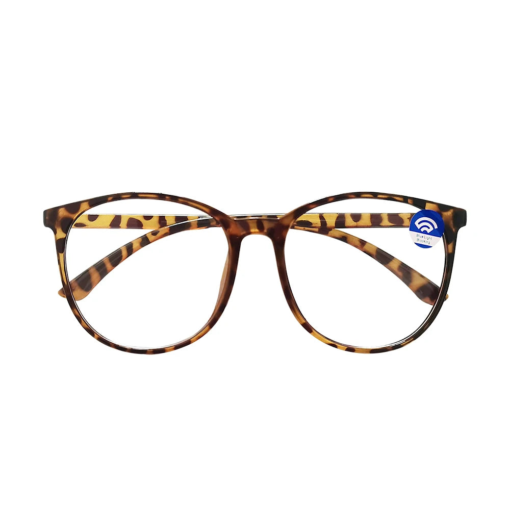 Transparent Computer Glasses Frame – Unisex Anti Blue Light Round Eyewear | Optical Spectacle Eyeglasses for Men & Women
