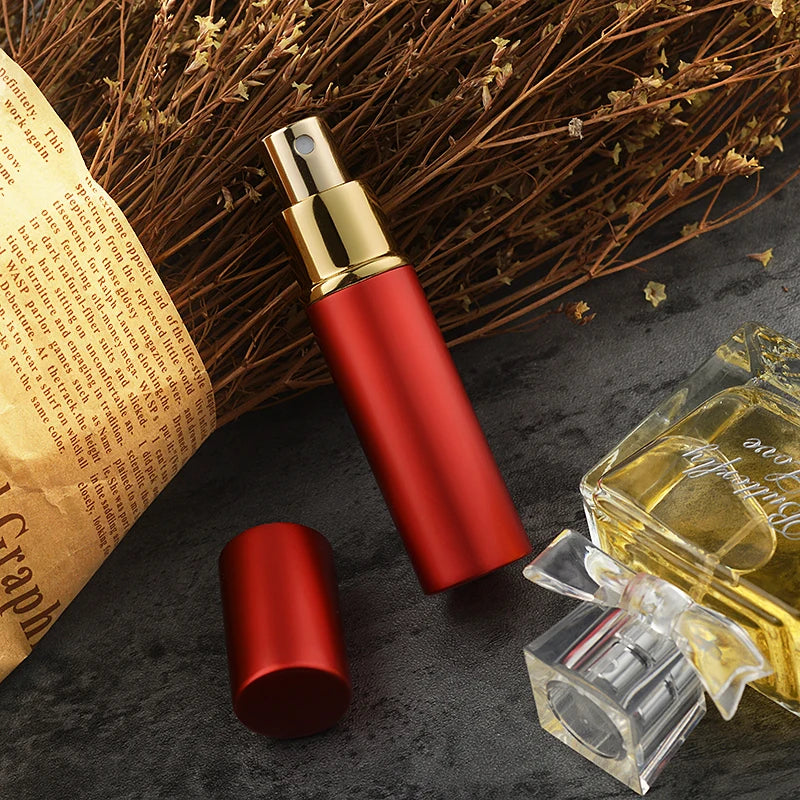 5ML/10ML Top Refillable Perfume Atomizer – Empty Glass Spray Bottles with Aluminum Sprayer