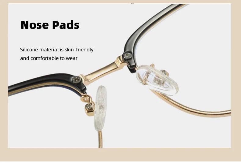 Anti-Blu-ray Round Glasses – TR90 & Metal Computer Gaming Goggles for Men & Women