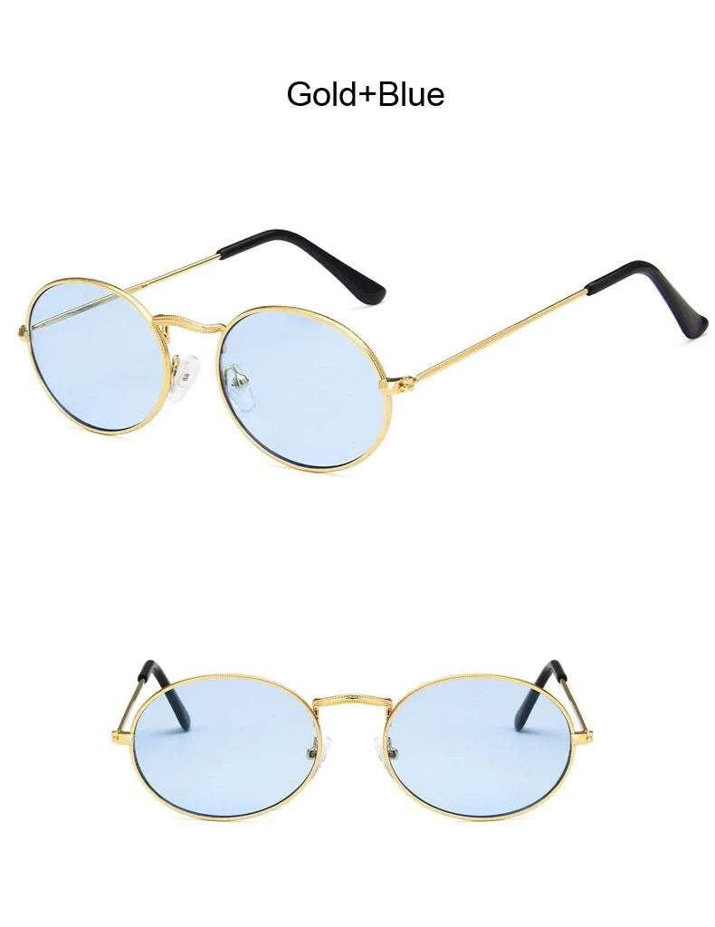Small Oval Mirror Sunglasses for Women – Pink Luxury Brand Designer Eyewear Shades | Alloy Black Sun Glasses Female UV400