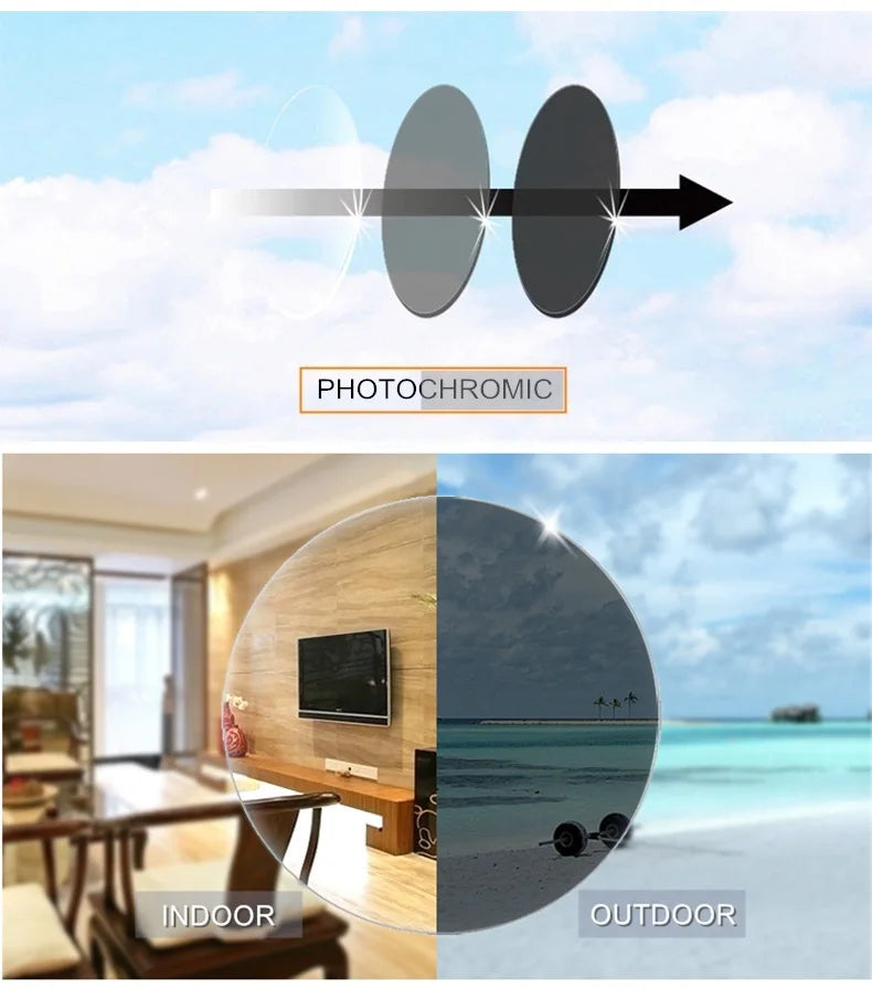 Titanium Alloy Rimless Glasses – Custom Prescription Eyewear for Men & Women | Anti Blue Ray & Photochromic Lenses