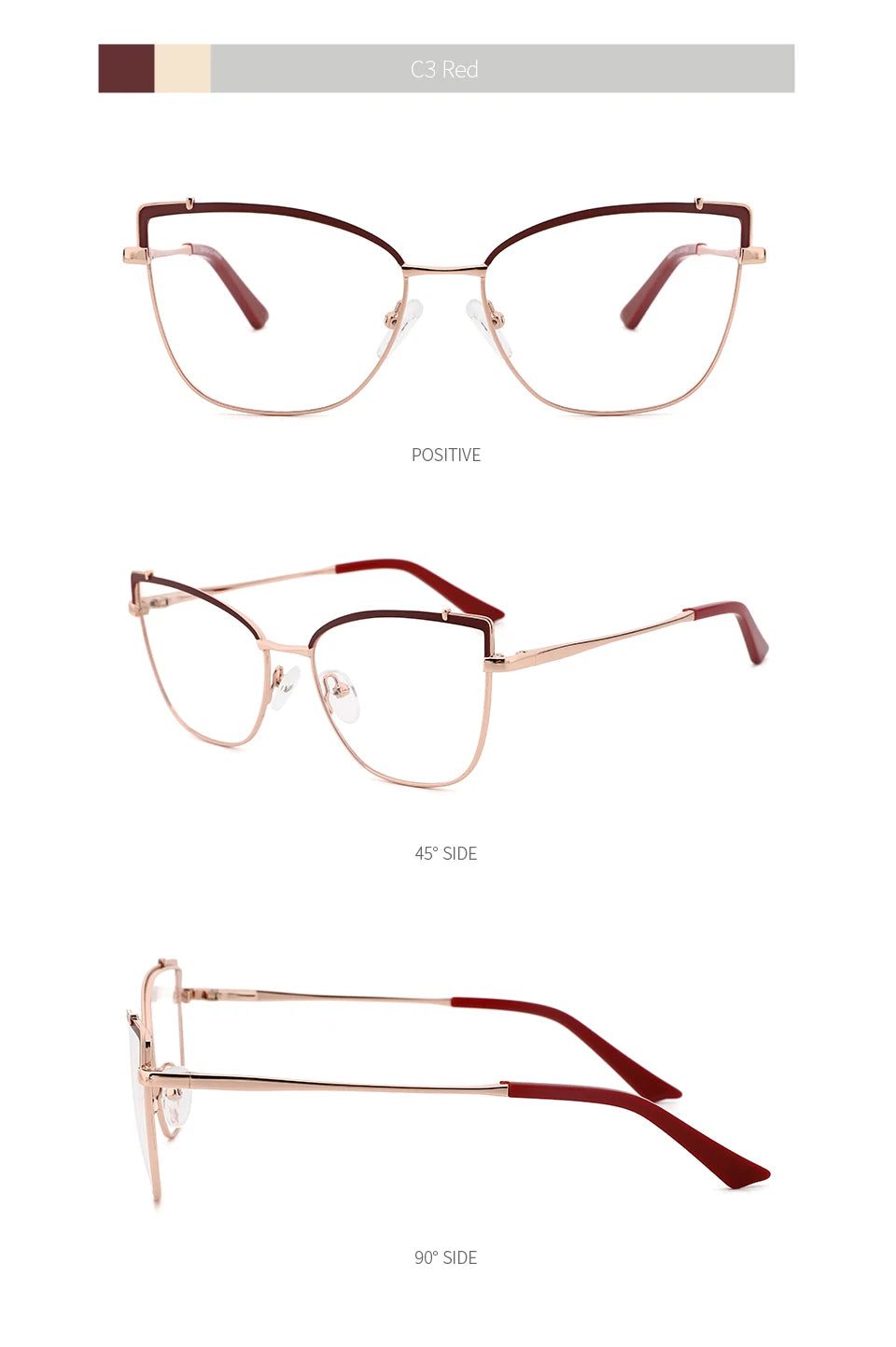 KANSEPT Cat Eye Optical Glasses – Vintage Women Prescription Eyewear MG3574