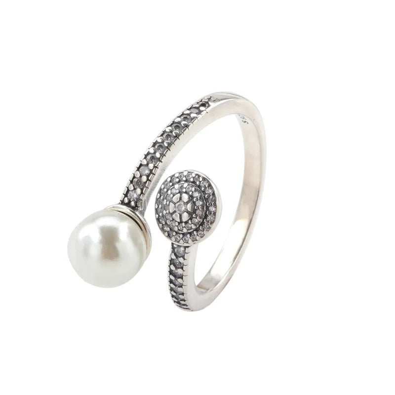 925 Sterling Silver Luminous Glow Adjustable Ring | Pandora Style Women’s Fine Jewelry Gift