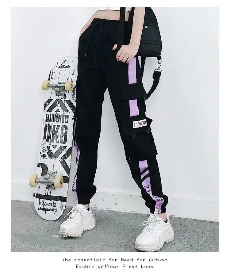 Joggers Women’s Casual Sports Sweatpants | Hip Hop Streetwear Cargo Trousers | Plus Size Fashion Pants S-5XL
