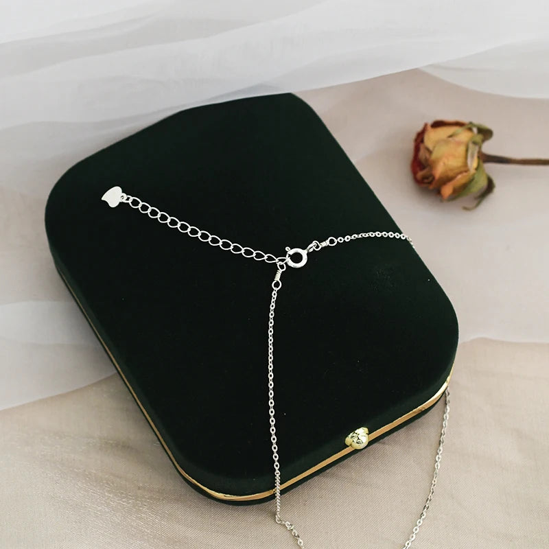 ASHIQI Genuine Natural Purple Pearl Pendant Necklace – 925 Sterling Silver Elegant Jewelry Gift for Women