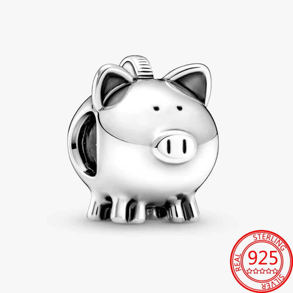 Luxury 925 Sterling Silver Sweet Home Bag Charm – Fits Pandora Key Ring, Necklace & Keychain DIY Jewelry Gift