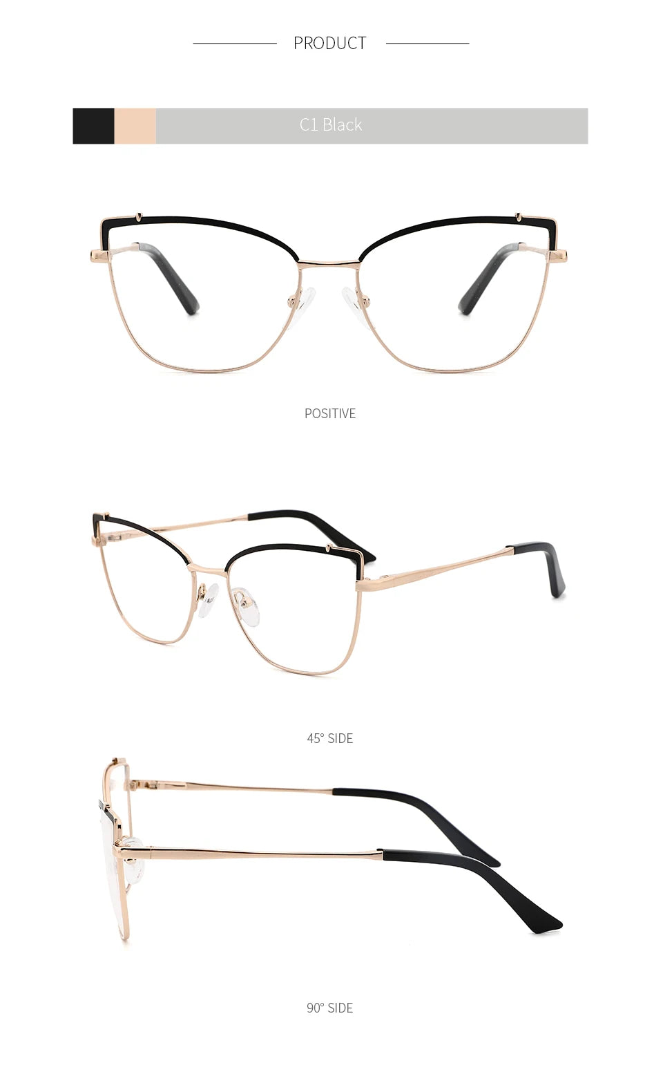 KANSEPT Cat Eye Optical Glasses – Vintage Women Prescription Eyewear MG3574