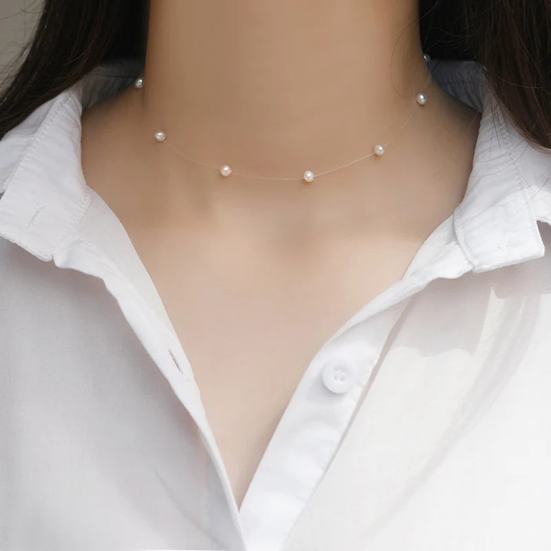 ASHIQI Natural Freshwater Pearl Necklace – 925 Sterling Silver Fashion Jewelry for Girls & Women