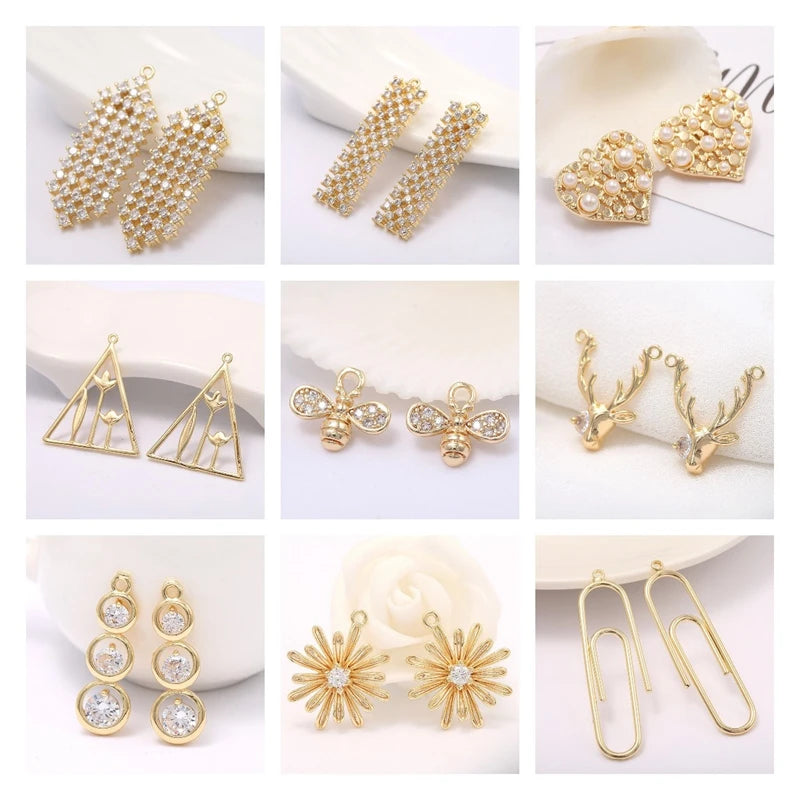 18K Gold Plated Brass Irregular Spacer Beads – 10/20Pcs Loose Bead Separators for DIY Bracelet & Jewelry Making