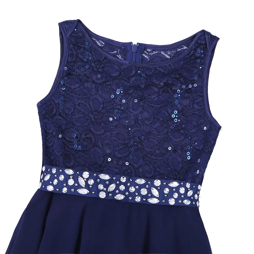 Elegant Girls Flower Princess Dress – Infant & Kids Tulle Lace Party, Bridesmaid, Ball Gown Tutu Dress