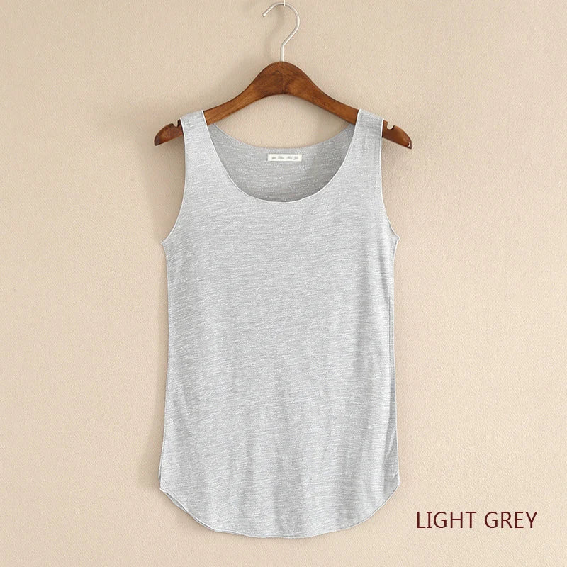 HOT Summer Women Fitness Tank Top – Plus Size Loose Cotton O-Neck Slim Casual T-Shirt 🌿🔥