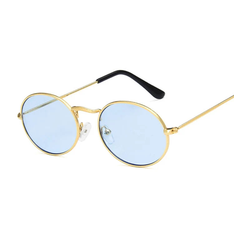Small Oval Mirror Sunglasses for Women – Pink Luxury Brand Designer Eyewear Shades | Alloy Black Sun Glasses Female UV400