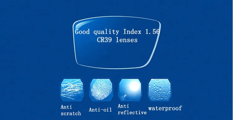 Customized Rimless Titanium Myopia Glasses 👓 Anti-Blue Light Eyewear