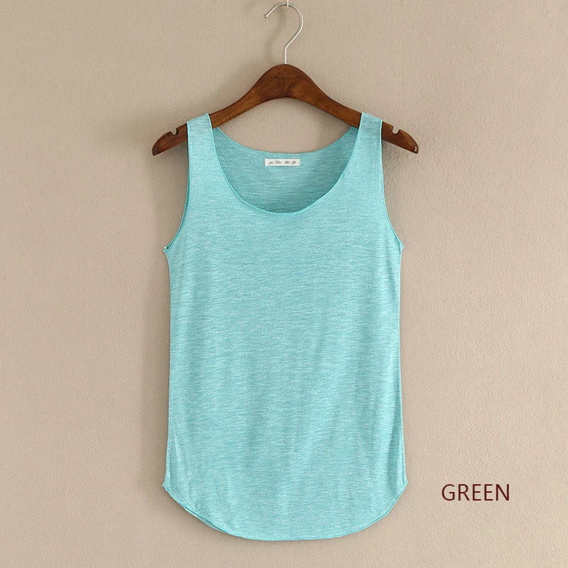 HOT Summer Women Fitness Tank Top – Plus Size Loose Cotton O-Neck Slim Casual T-Shirt 🌿🔥