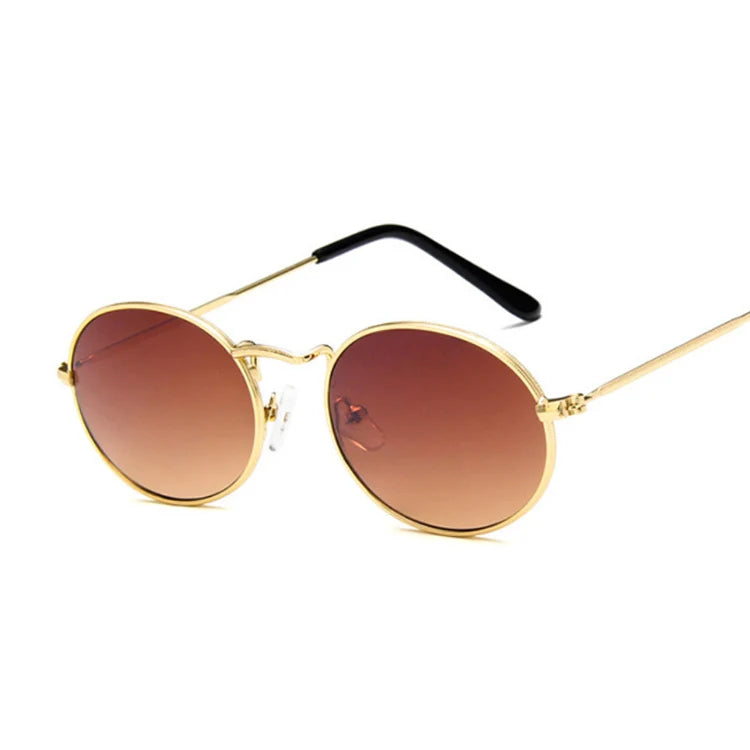 Small Oval Mirror Sunglasses for Women – Pink Luxury Brand Designer Eyewear Shades | Alloy Black Sun Glasses Female UV400