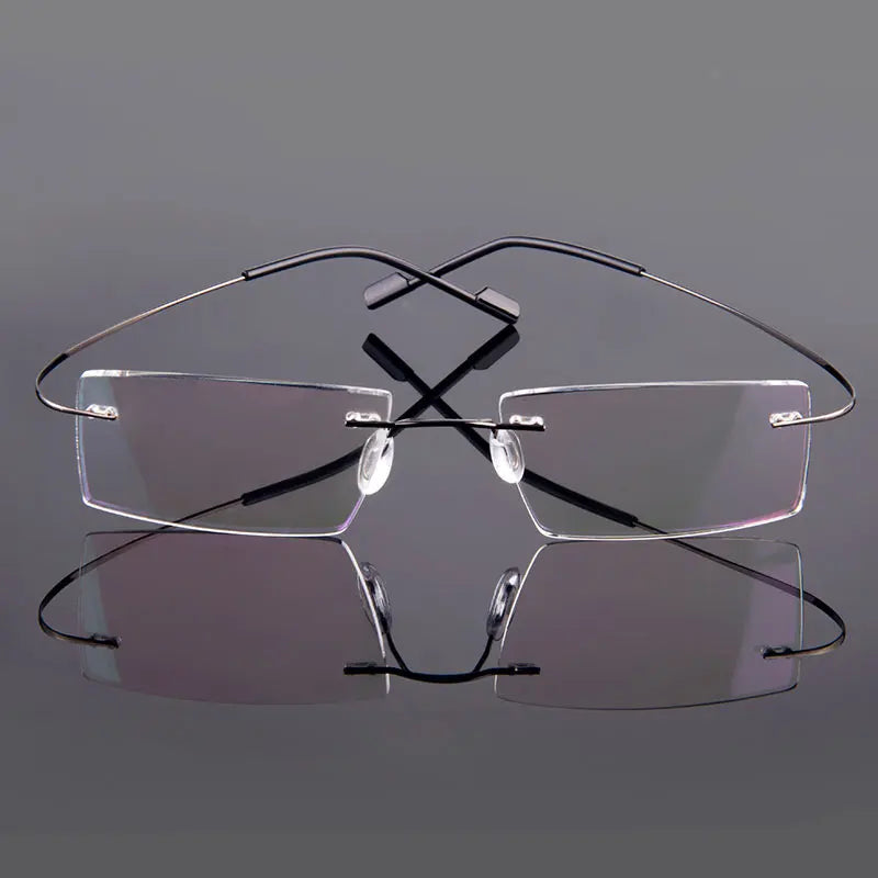 Gmei Optical Rimless Glasses – Ultralight Flexible Memory Alloy Prescription Frames (9 Colors)