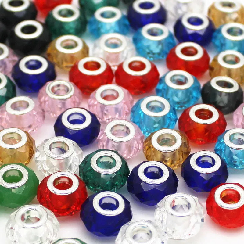 Murano Glass Beads 10 Colors | Silver Core Fashion Pattern Charms Fit Pandora Bracelets – DIY Jewelry Making