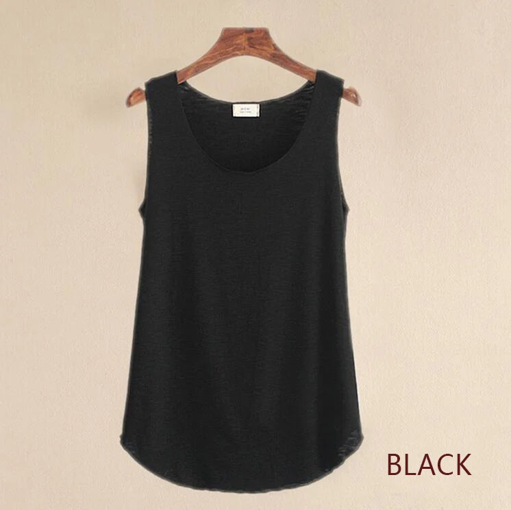 HOT Summer Women Fitness Tank Top – Plus Size Loose Cotton O-Neck Slim Casual T-Shirt 🌿🔥